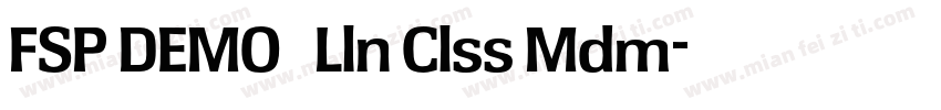 FSP DEMO   Lln Clss Mdm字体转换